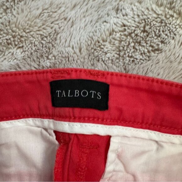 Talbots petite “the perfect Chino” 98% cotton 2% spandex, Vibrant Red Pants- 2P - Picture 7 of 13